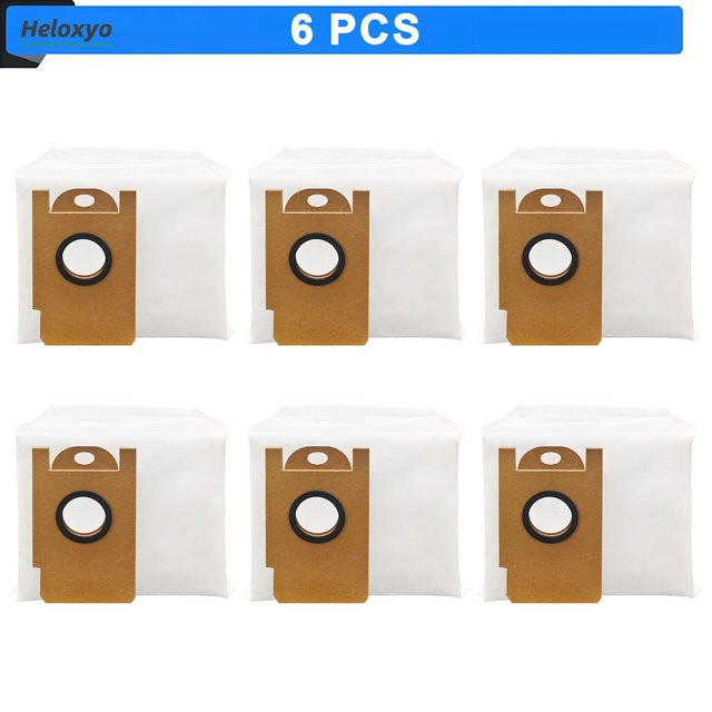 Heloxyo Staubbeutel passend für Xiaomi Lydsto R1, R1A, R1 Pro, S1 und L1 Staubsauger, 3L Einwegbeutel, Weiß, B/T/H: 14,0 x 15,0 x 14,0 cm - Bild 1