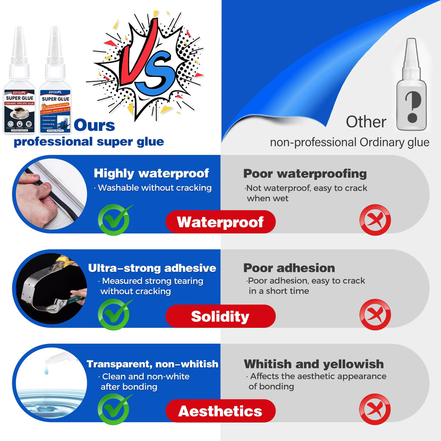 Loolifl Superkleber in Industriequalität für Keramik, Kunsthandwerk und Vasen - Bild 3