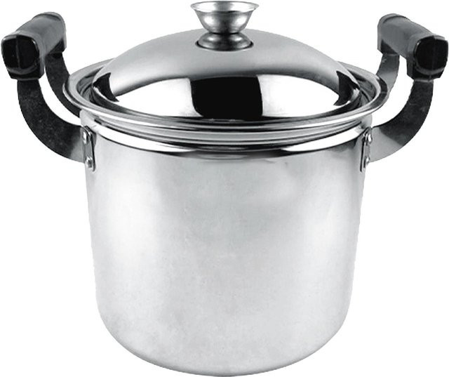 OutsideWorld Edelstahl Suppentopf in Grau für Induktionsherd, Durchmesser: 22 cm - Bild 1
