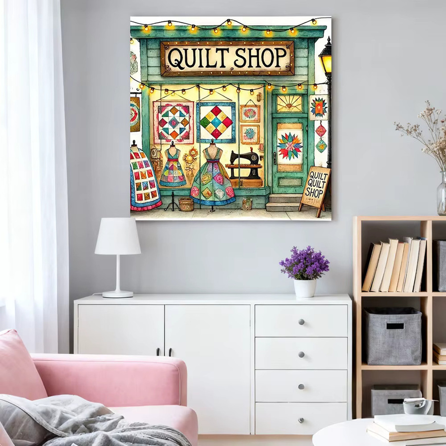 HUACAN Diamantmalerei Landschaft 5D DIY Mosaik Wanddekoration Multicolour Rund - Bild 3