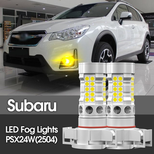 LECIBUBI LED-Nebelscheinwerfer Blasen PSX24W 2504 Canbus Fehlerfrei für Subaru BRZ 2012-2016 und XV 2012-2014, 2 Stück - Bild 1