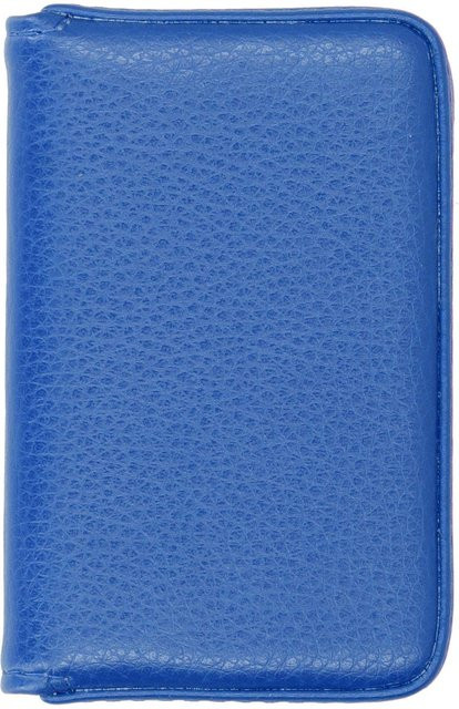 Visitenkartenetui von OutsideWorld mit Magnetverschluss aus Resin in Blau und Orange - Bild 1