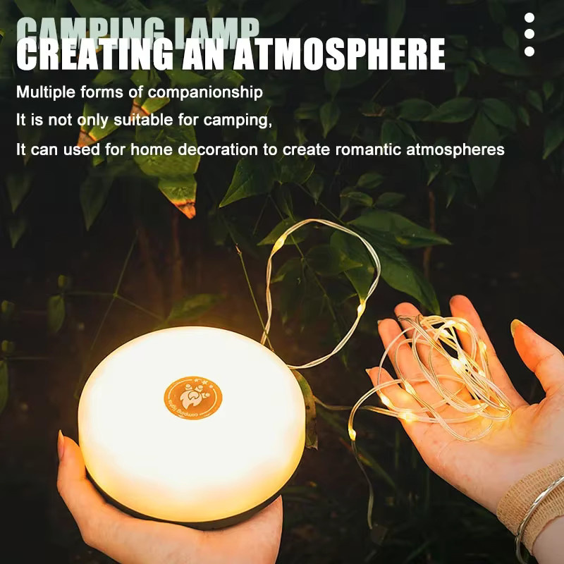 Solar LED Camping String Light RGB Atmosphäre Licht für Outdoor und Zelt, 10 Meter, Multicolour - Bild 2