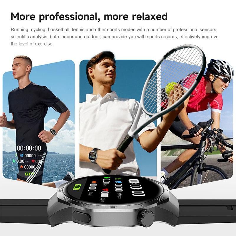 ZODVBOZ Smartwatch, Silikon, schwarz, Herren - Bild 3
