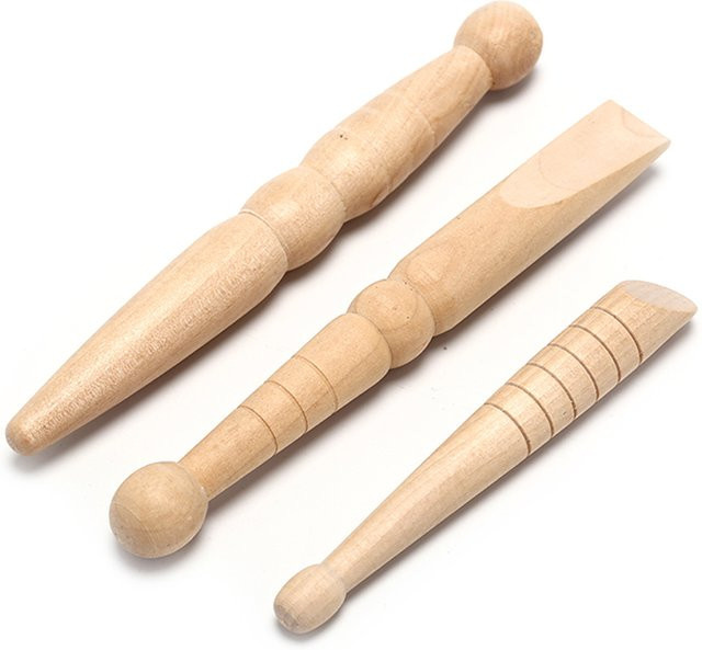 JETTING Massagegerät aus Holz, 3 Stück, für Fuß und Körper - Bild 1