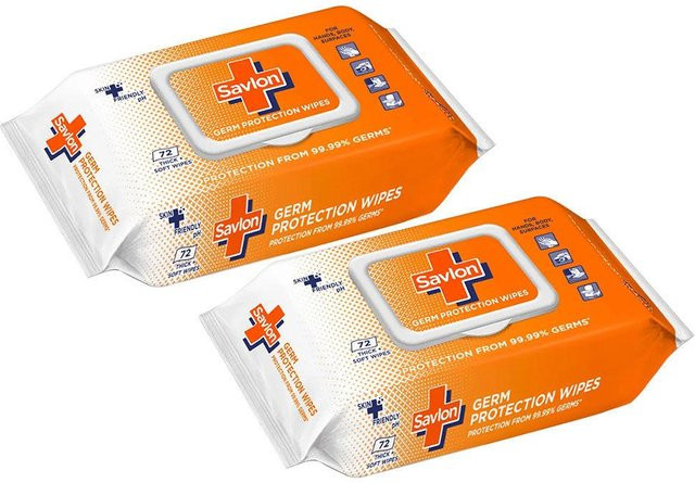 Savlon Keimschutz Feuchttücher für Hände und Körper, 2er Pack - Bild 1