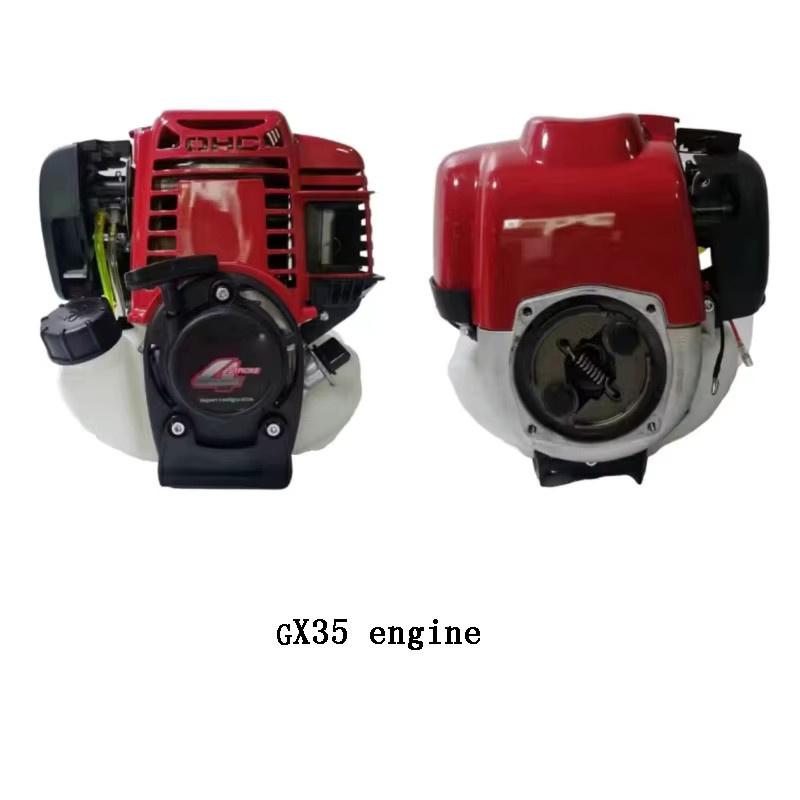 KOTUMY Multitool Benzin Rasentrimmer mit 4-Takt GX35 Motor in Rot - Bild 2
