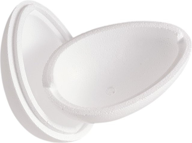VBS Styroporei in Weiß, 2-teilig, B: 15,5 cm, H: 11 cm - Bild 1
