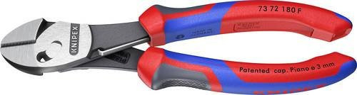 Knipex TwinForce Hochleistungs-Seitenschneider 73 72 180 F in Schwarz - Bild 1