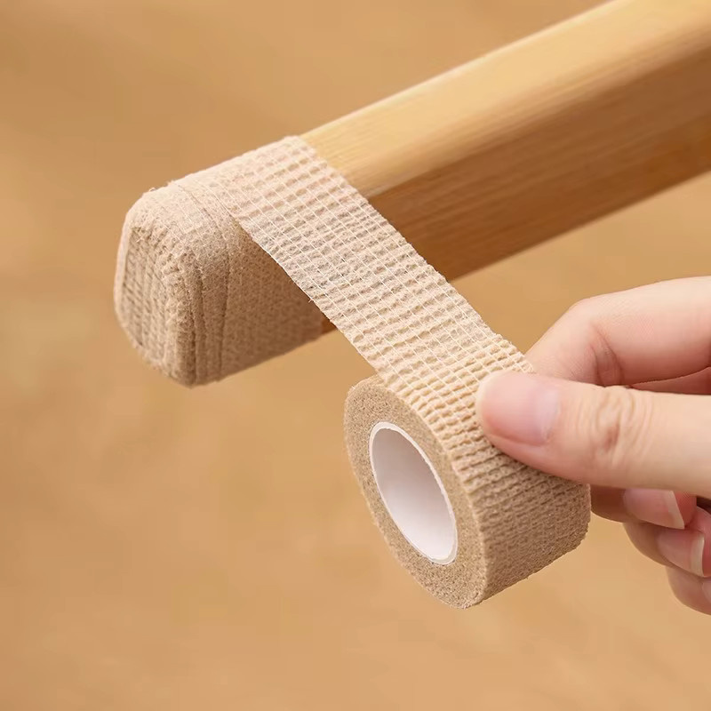 Selbstklebende kohäsive Bandage aus Vlies, dehnbar, Beige - Bild 2