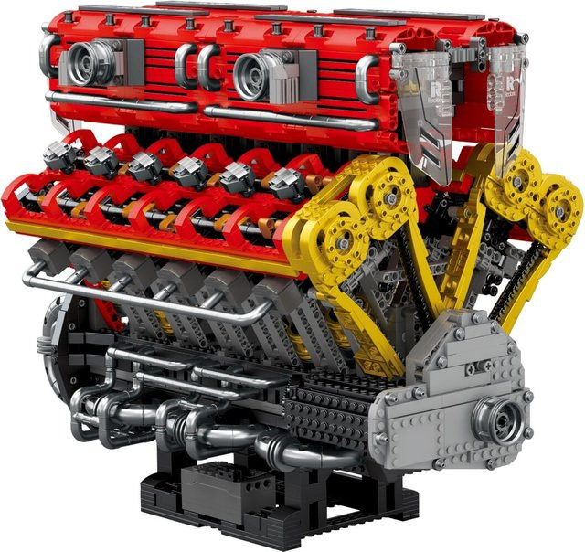 Reobrix V12 Motor Klemmbaustein Modell 4719 Teile ab 14 Jahren - Bild 1