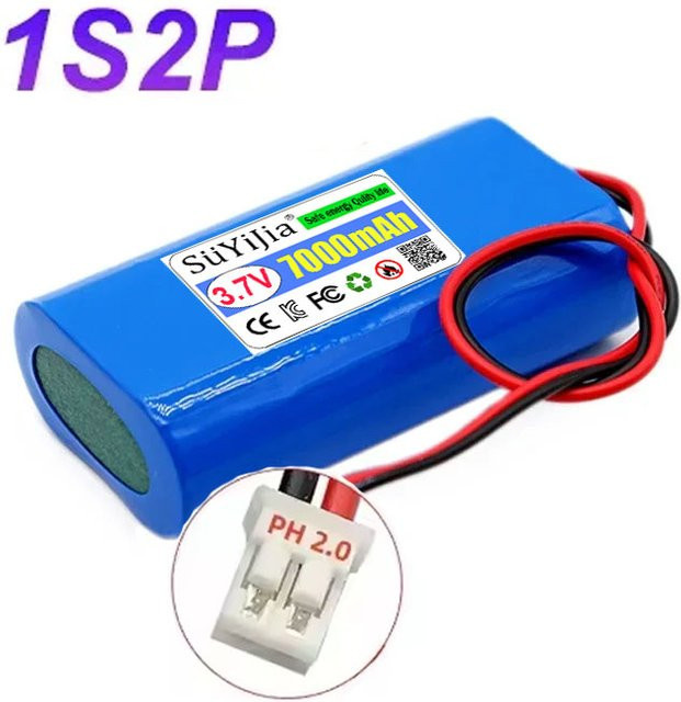 SUYIJIA Lithium-Ionen-Akku Pack 3,7 V 5200 mAh mit JST PH2.0 Stecker in Blau - Bild 1