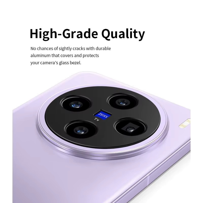 Aluminium Metall Kamera Objektiv Schutz Abdeckung für Vivo X300 X200S Ultra Pro und Mini in Schwarz - Bild 2