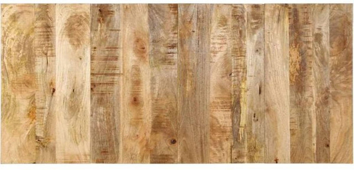 Kopfteil aus massivem Rohholz Mango von VIDAXL in Natur Braun im Industrial Design, Breite: 180 cm - Bild 1