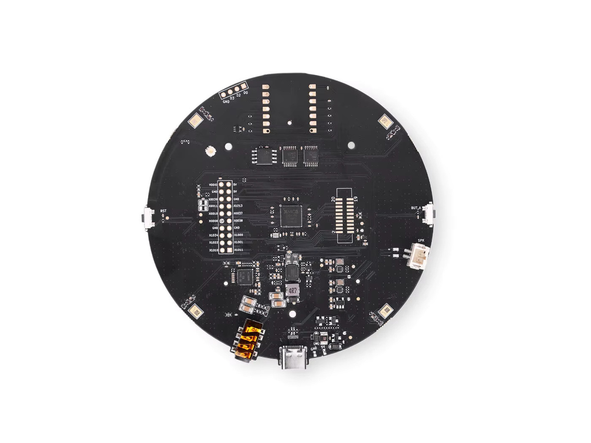 reSpeaker XMOS XVF3800 KI-gestütztes 4-Mikrofon-Array mit ESP32S3 für Fernfeld-Sprachaufnahme in Besprechungsräumen, Schwarz, Wi-Fi und Bluetooth - Bild 3
