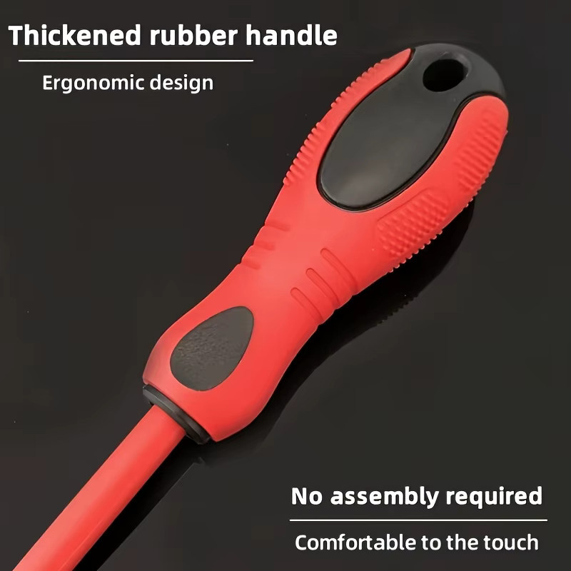 6er Set Schraubendreher mit Kreuz- und Schlitzkopf, magnetisch und mit ergonomischen gummierte Griffen - Bild 5