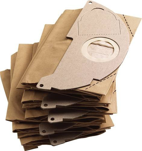 Kärcher Papierfilterbeutel 5er Set in Braun für WD 2 Staubsauger 6.904-322.0 - Bild 1