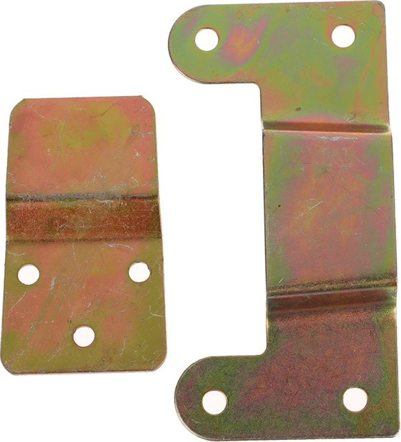 2er-Set Universal Ventilator Wandhalterung aus verzinktem Stahl in Gold - Bild 1