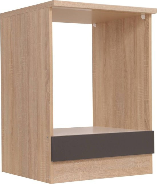 Respekta Herdumbauschrank Merle in Grau, B/H/T: 60 x 85 x 55,5 cm - Bild 3