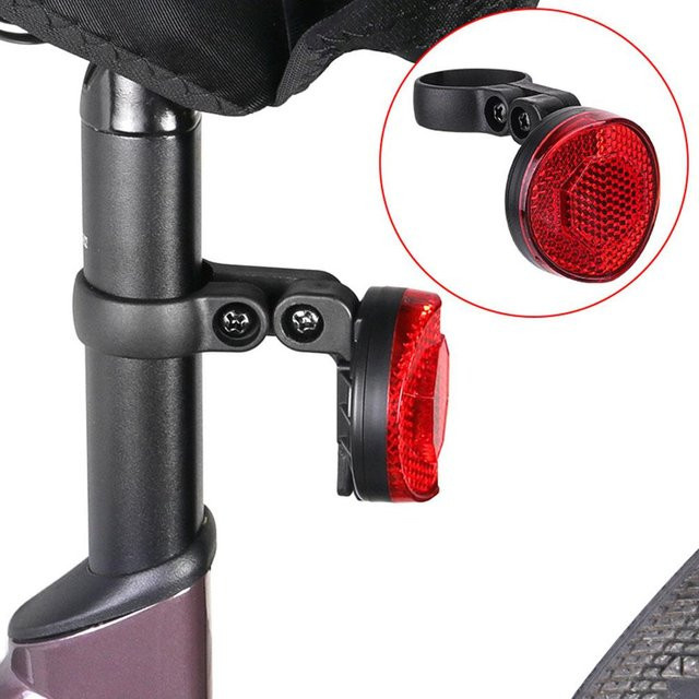 Reflektierende Rücklicht Halterung für Apple AirTag zur Diebstahlsicherung für MTB und Rennrad in Rot - Bild 1