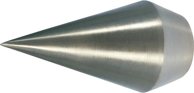 Mydeco Gardinenstangen-Endstück Point in Edelstahl-Optik, Silber, Durchmesser: 2 cm - Bild 1