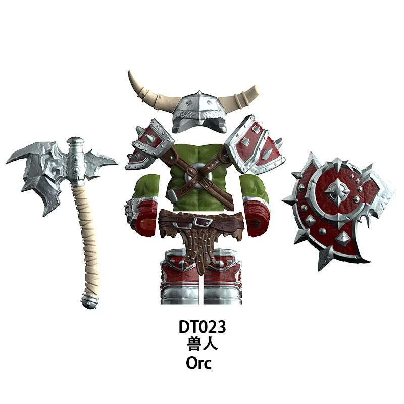 DR.TONG Warcraft Ritter Ork, Action Figure Baustein Zubehör - Bild 2