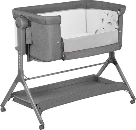 Lionelo Beistellbett Leonie Plus 3in1 in Grau