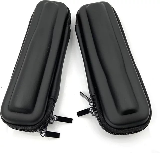Vmiss Leder-Reißverschlussetui in Schwarz als Mini Slim Case für Stifte, Feuerzeuge oder Werkzeug - Bild 1