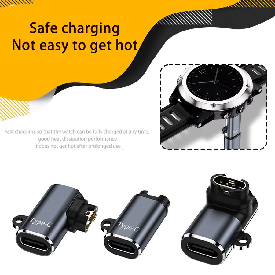 Garmin USB Typ C Ladekabel in Schwarz für Fenix 7 7S 7X 6 6S 6X und Forerunner 255 955 945 745 - Bild 4