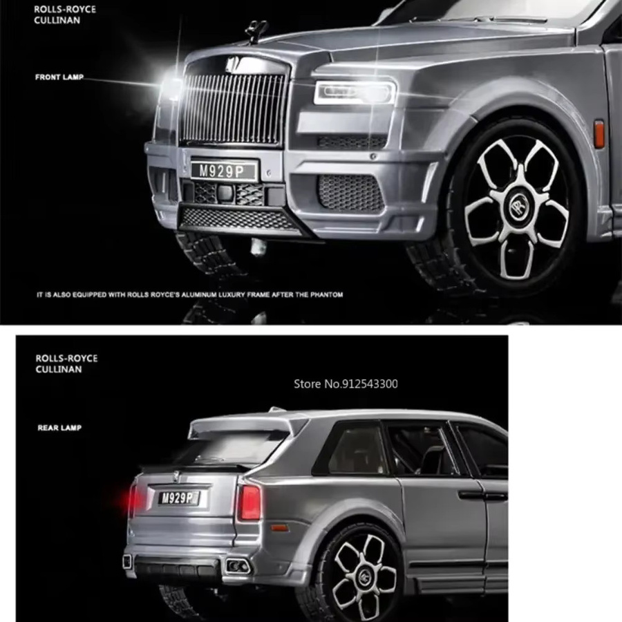 Caipo Rolls-Royce Cullinan SUV Auto Modell, 1:20, Metall, mit Licht und Sound - Bild 5