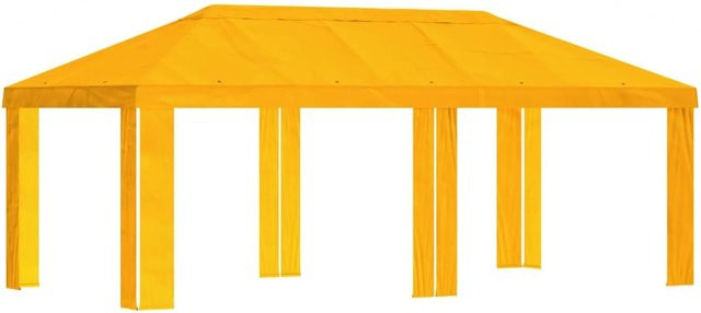 vidaXL Gazebo Abdeckung für Pavillon aus Polyester, Gelb, B: 6,00 m, T: 3,00 m - Bild 1