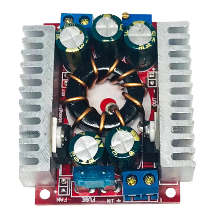 Hocheffizienter DC-DC-Wandler Step-Down-Modul 400W 15A mit 98% Wirkungsgrad, Einstellbarer Ausgang 4-32V Eingang für Solarpanel, RV und Marine Systeme, Multicolour - Bild 2