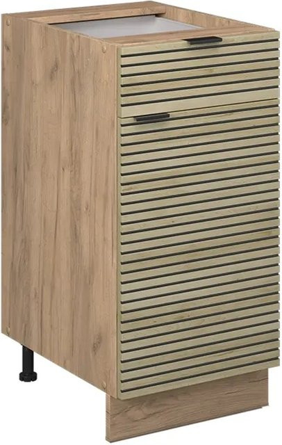 Vicco Küchenschubunterschrank Fame-Line Eiche ohne Arbeitsplatte Breite: 40 cm - Bild 2