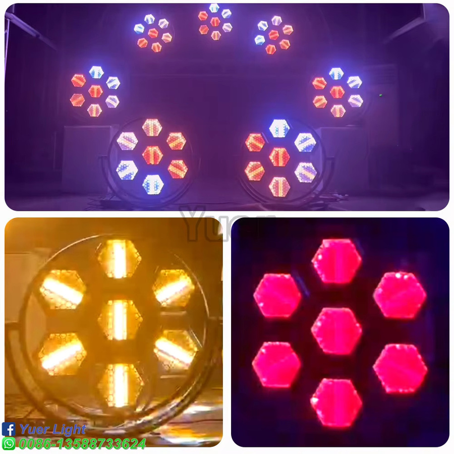 Yuer RGB LED Retro-Blitzlicht DMX512 DJ-Party-Ausrüstung für Tanzclub und Bühne, 7x100W - Bild 4