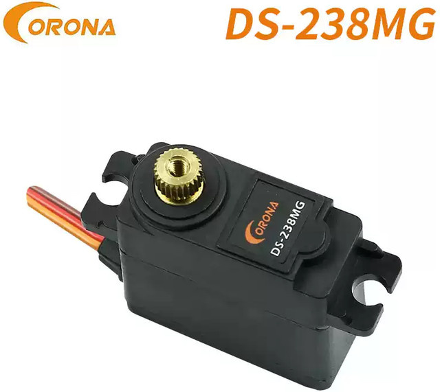 Corona DS238MG Digitaler Metallgetriebe-Servo, Zubehör, Schwarz - Bild 1