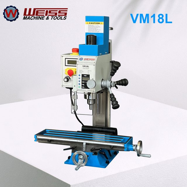 WEISS Tischfräsbohrmaschine VM18L mit 750 W und variabler Drehzahl 100-2250 U/min in Weiss - Bild 1