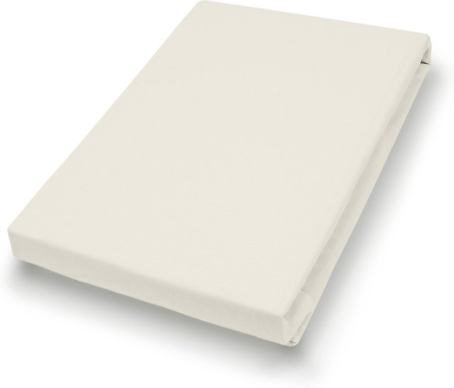 H.G. Hahn Spannbetttuch Uni-Satin aus Baumwolle in Weiß - Bild 1