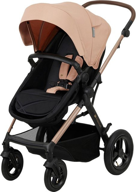 Kinderkraft Kombikinderwagen MOOV 2 Air Trio-Set inkl. Babyschale MINK PRO beige, geländetauglich mit i-Size Babyschale - Bild 1
