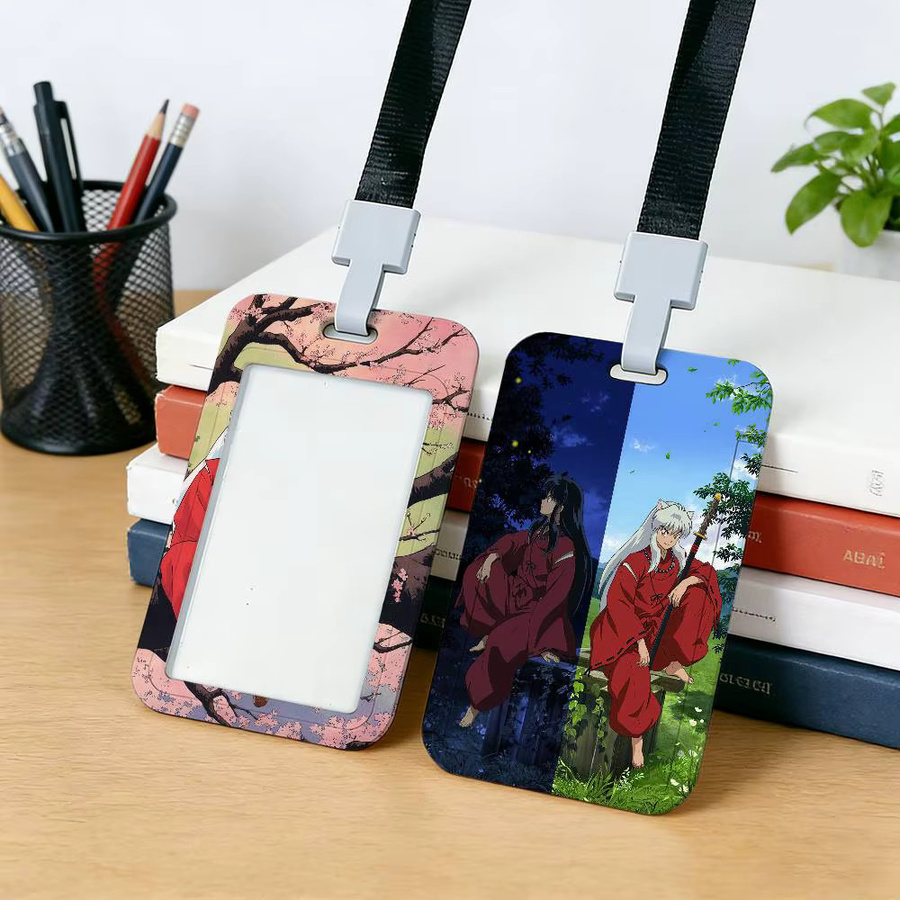 Inuyasha Anime Kartenhalter mit Schlüsselband für Ausweise und Namenskarten, Unisex, Multicolour - Bild 2