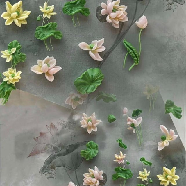 Jiauting 3D Silikon Nagelform Blume, Transparent, DIY Nagelkunst - Bild 1