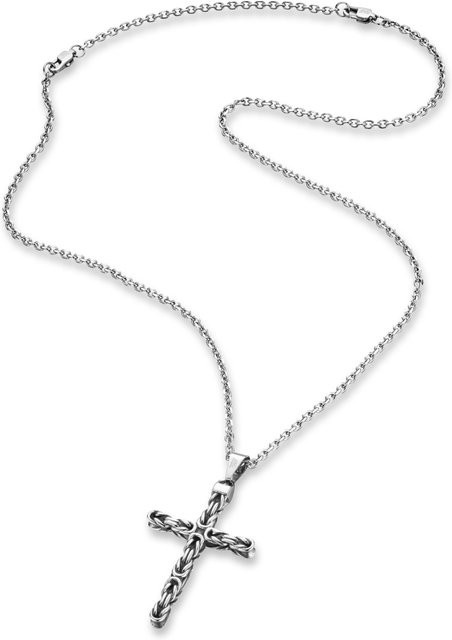 Save Brave Halskette Edelstahl, Silber, 50,0 cm, Herren - Bild 1