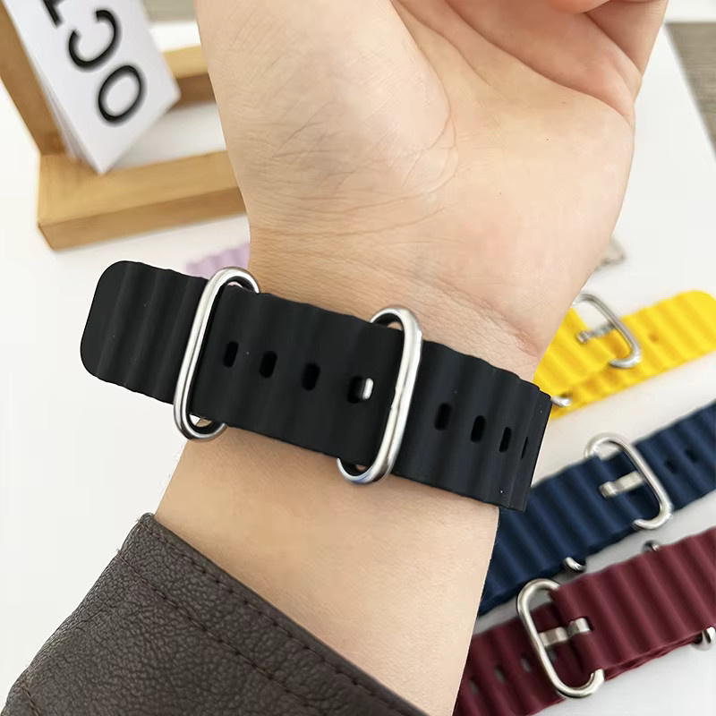 NEY Uhrenarmband Silikon, Schwarz, Unisex - Bild 1