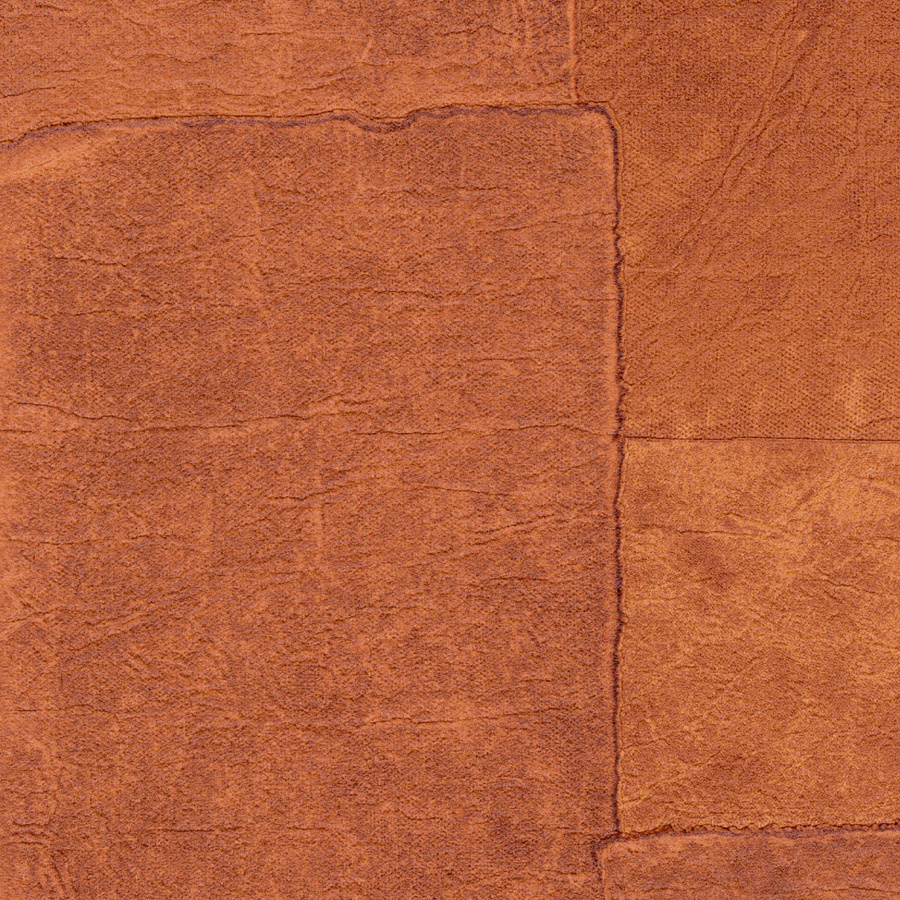 Élitis Tapete Sangpi VP 1018 35 mit abstraktem geometrischem Muster in Braun und Orange aus Vinyl - Bild 1