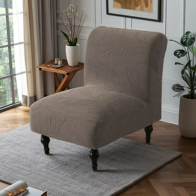 WANERQU Jacquard-Sesselbezug ohne Armlehnen, elastisch, schmutzabweisend und waschbar - Bild 4
