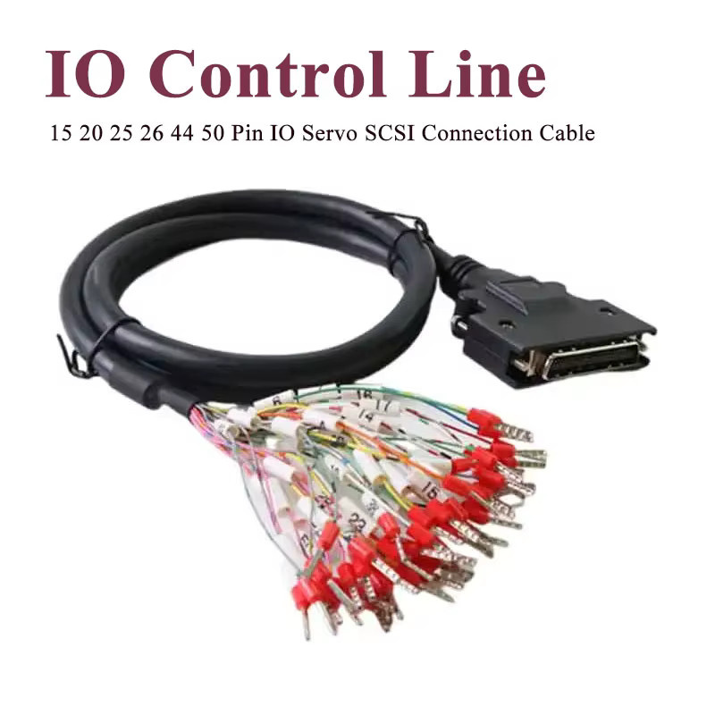 IO Servo SCSI DB15 zu DB44 DB50 Pin-Verbindungsleitung mit Terminal CN1 Steuerkabel für Panasonic Mitsubishi Yaskawa Delta - Bild 1