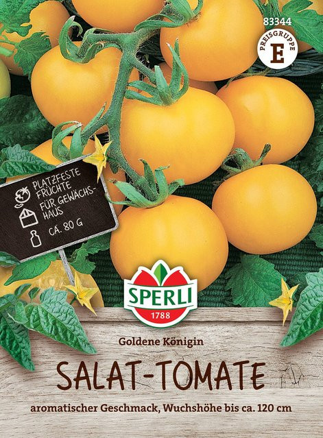 SPERLI Salat-Tomaten-Samen Goldene Königin, gelbe Gemüsesamen - Bild 1