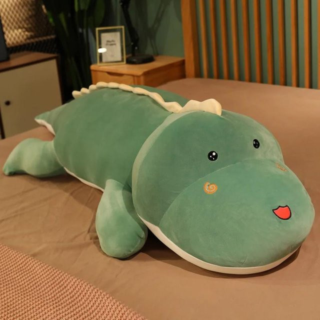 Kidsly Dinosaurier-Plüschtier, Krokodil, grün, 80cm - Bild 1