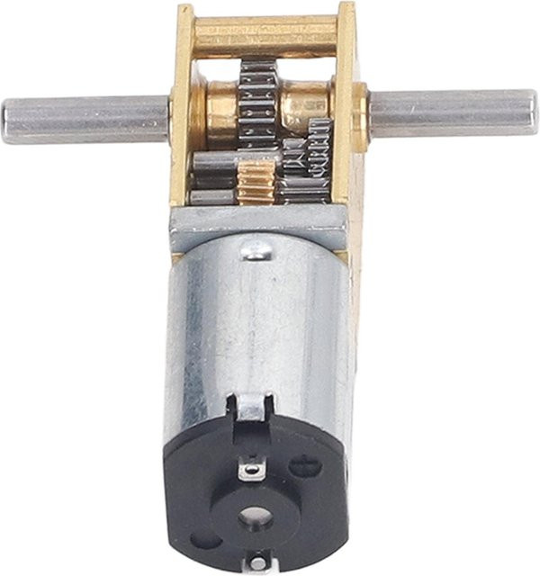 TOMTOP JMS Doppelwellen Schneckengetriebe Reduktionsmotor DC 6V 8U/min in Silber - Bild 1