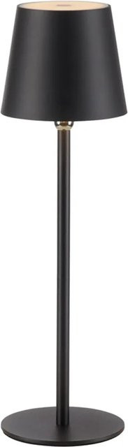 Just Light Akku-LED-Tischleuchte Boteria Schwarz, dimmbar, für Innen- und Außenbereich, Durchmesser: 11 cm, Höhe: 37 cm - Bild 1