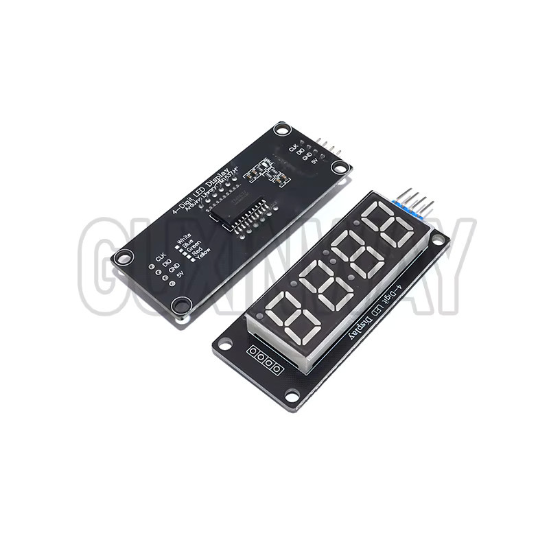 GUXINWAY TM1637 0,36 Zoll 7-Segment-Digitalanzeige 4-stelliges LED-Modulboard für Arduino - Bild 2